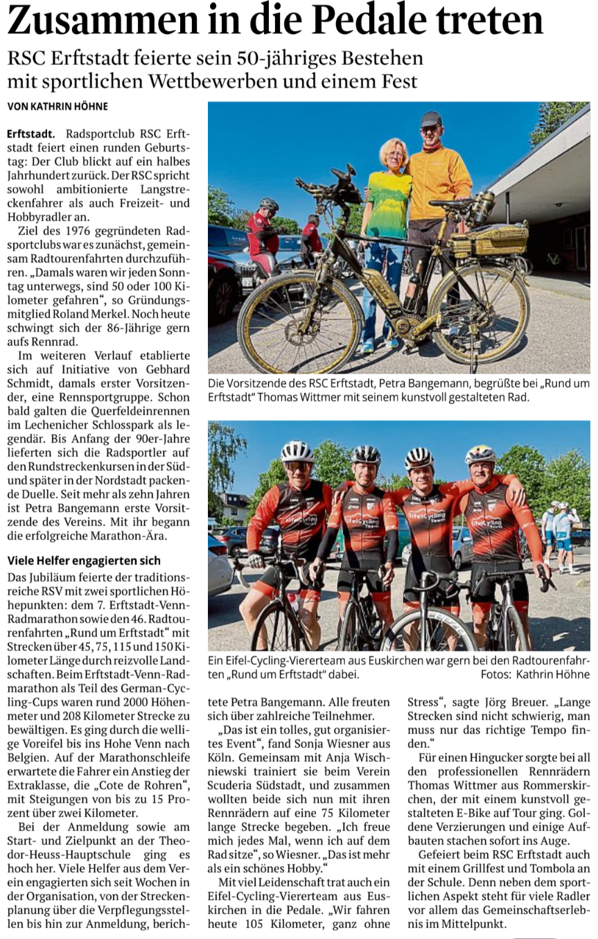 Kölner Stadtanzeiger Artikel zur RTF
